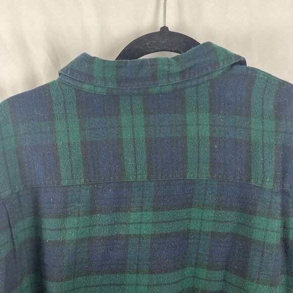 L.L. Bean Plaid Fleece-Lined Flannel Shacket Jacket Men's Size L - Picture 6 of 9
